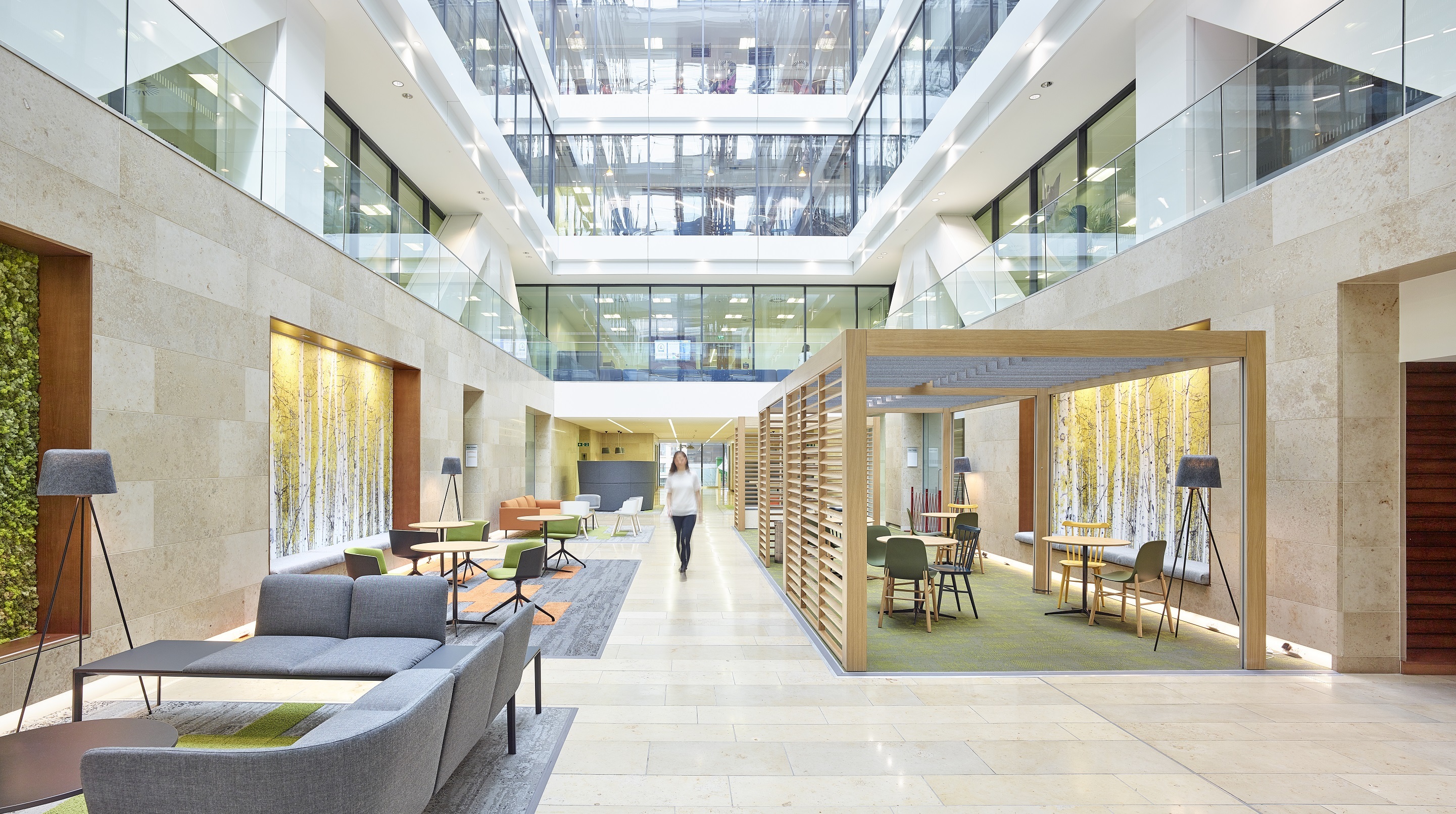 Reception space commercial interior design for Atria One,… | Form